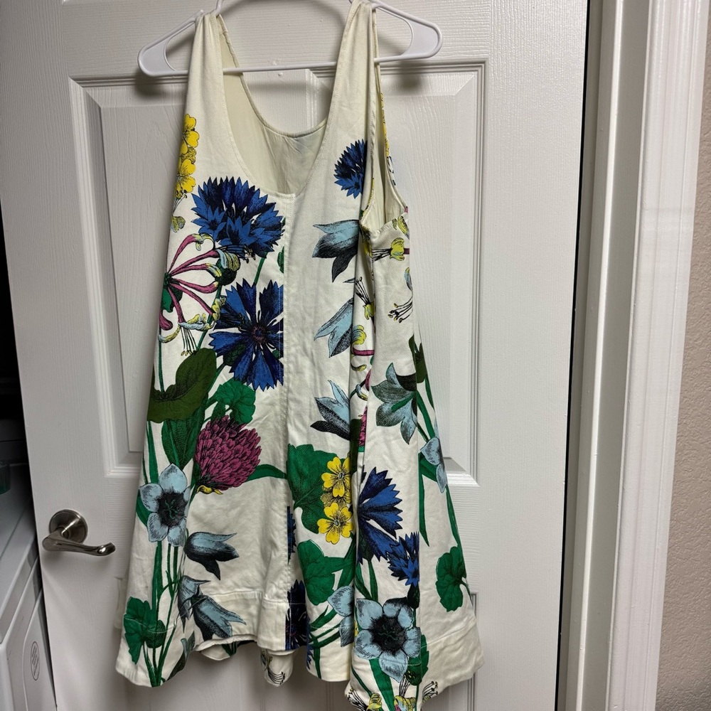 Anthropologie The Keiko Mini Swing Dress Maeve Sz XL Floral Print Pockets Easter - Picture 6 of 10